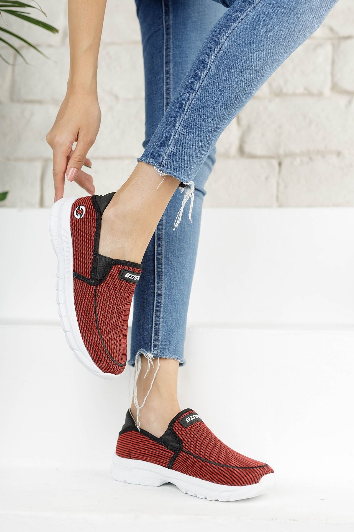Riccon Unisex Sneaker 001204 Kırmızı Siyah - Riccon