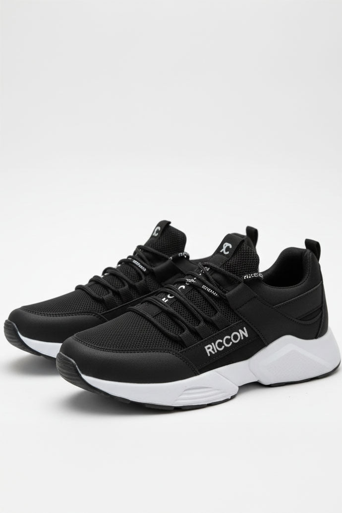 Riccon Unisex Sneaker 0012072 Siyah Beyaz - Riccon