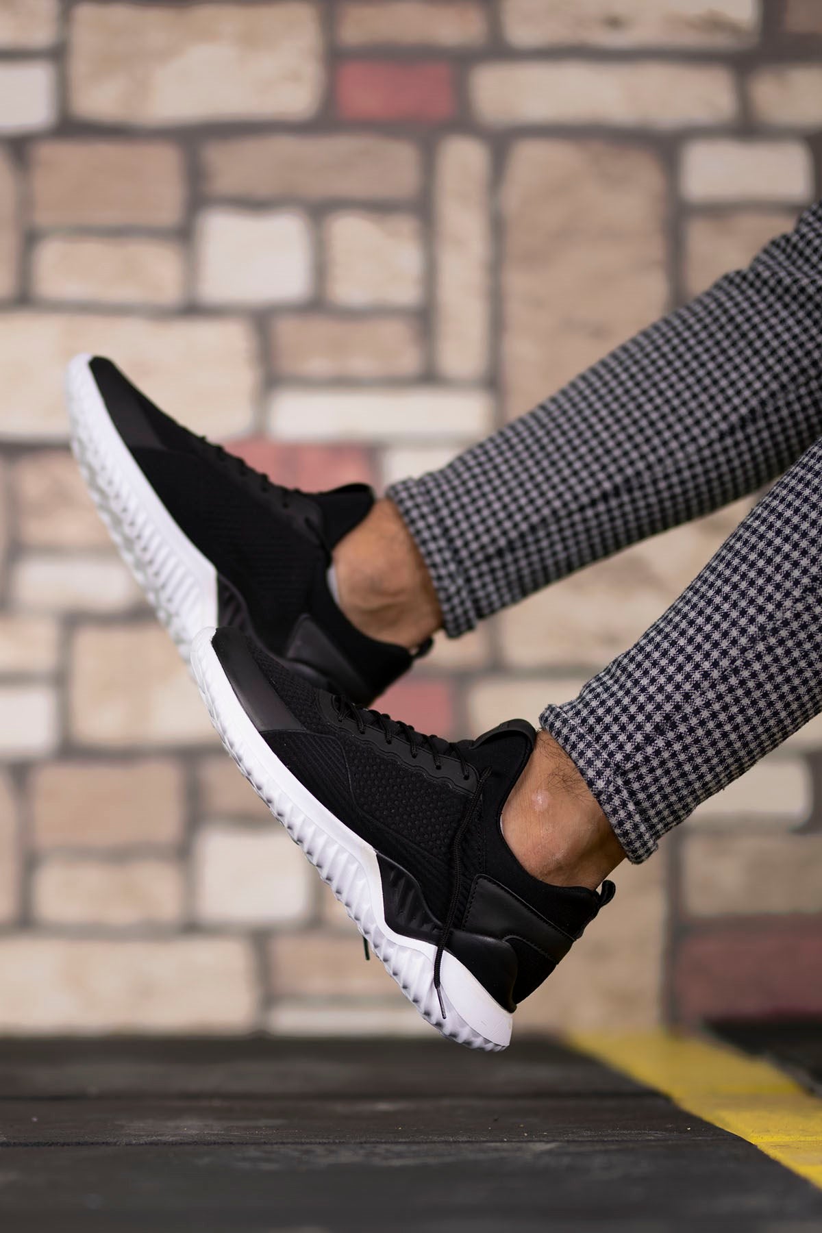 Riccon Unisex Sneaker 00122044 Siyah Beyaz - Riccon