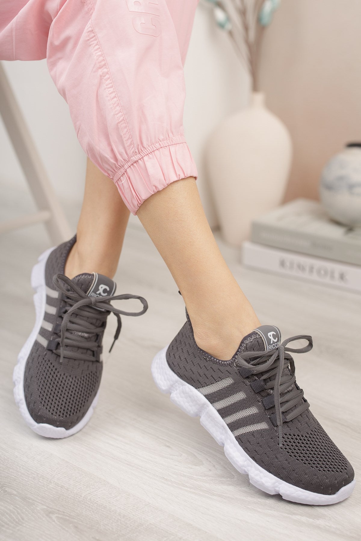 Riccon Unisex Sneaker 0012370 Füme - Riccon