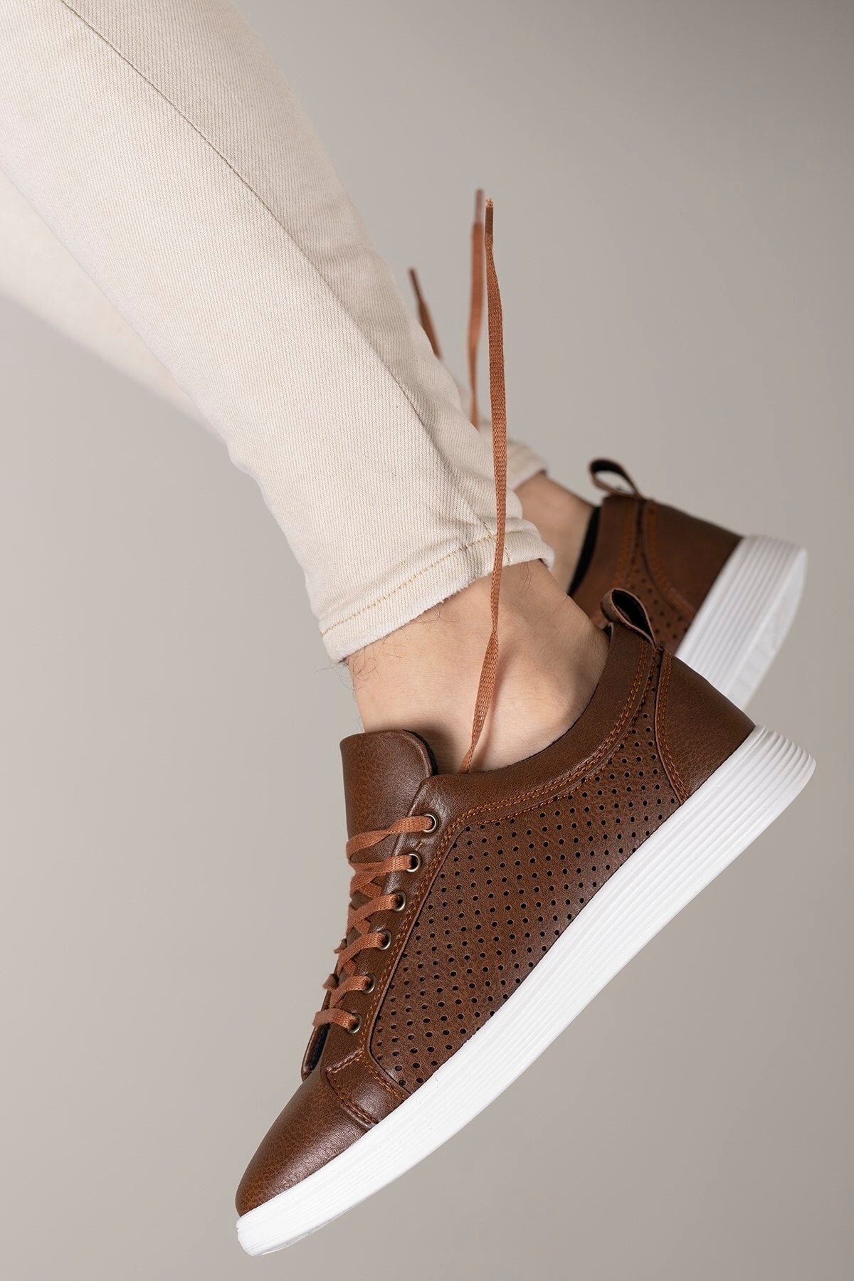 Riccon Unisex Sneaker 0012957 Kahverengi