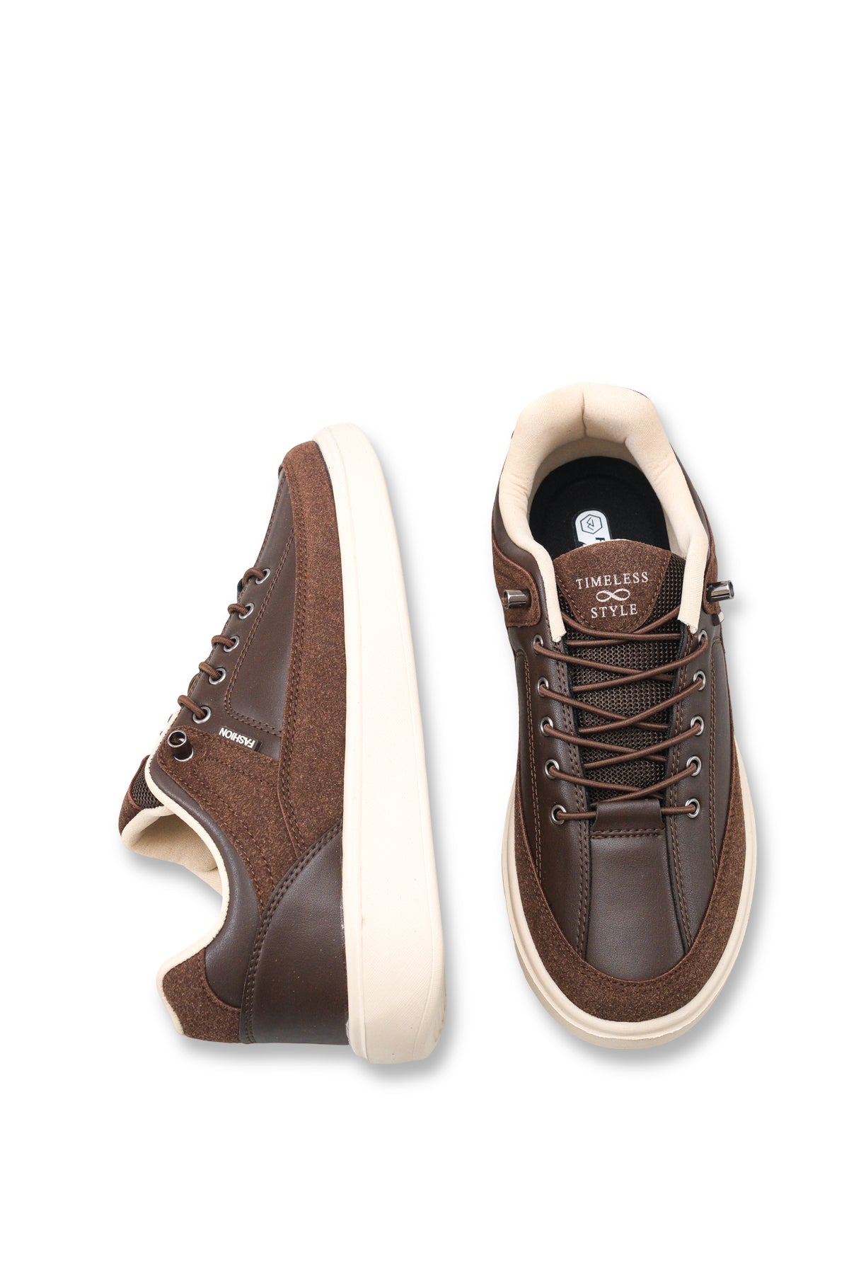 Riccon Vega Aria Erkek Sneaker 0012046 Kahverengi Bej