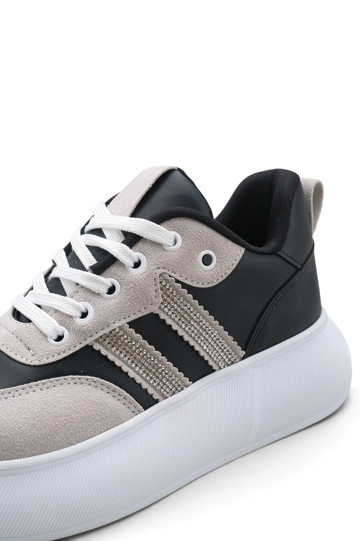 Riccon Vega Fia Kadın Sneaker 0012963 Siyah Beyaz