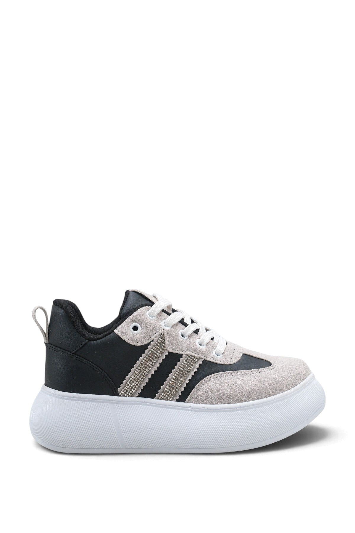 Riccon Vega Fia Kadın Sneaker 0012963 Siyah Beyaz
