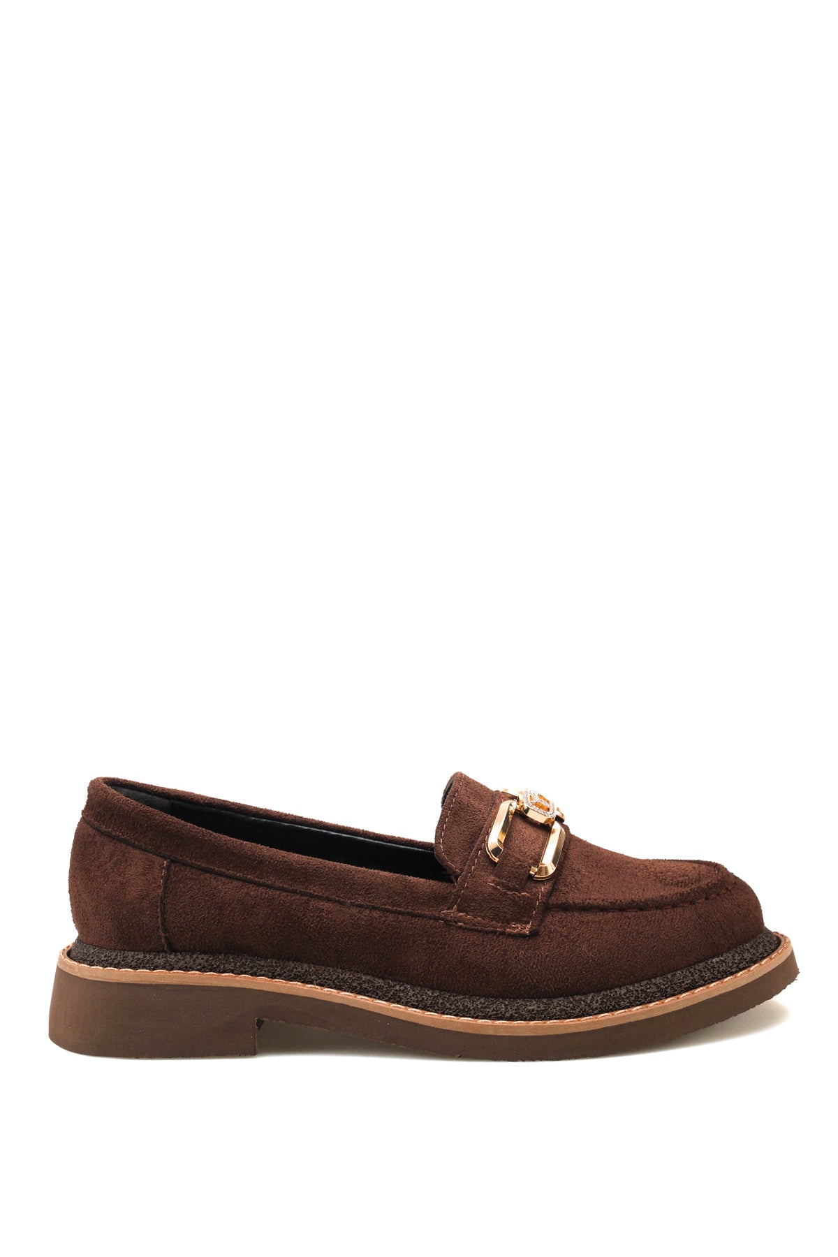 Riccon Vega Pia Kadın Loafer 0012506 Kahverengi Süet