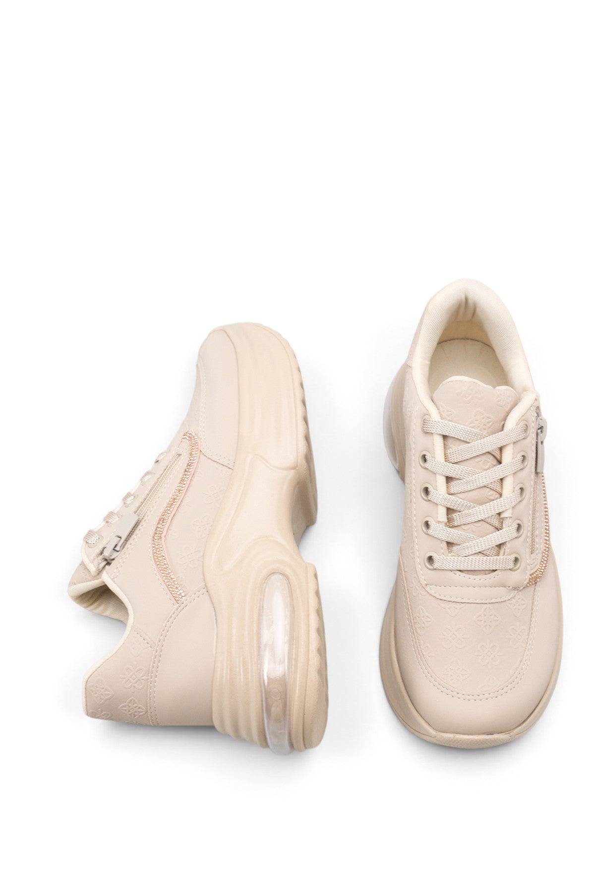 Riccon Vela Pia Kadın Sneaker 00121511 Bej Cilt