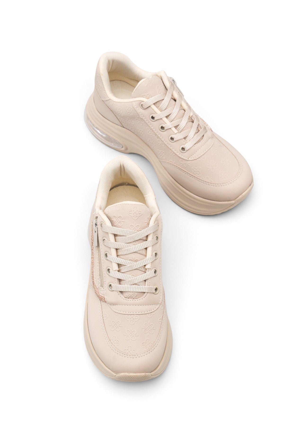 Riccon Vela Pia Kadın Sneaker 00121511 Bej Cilt