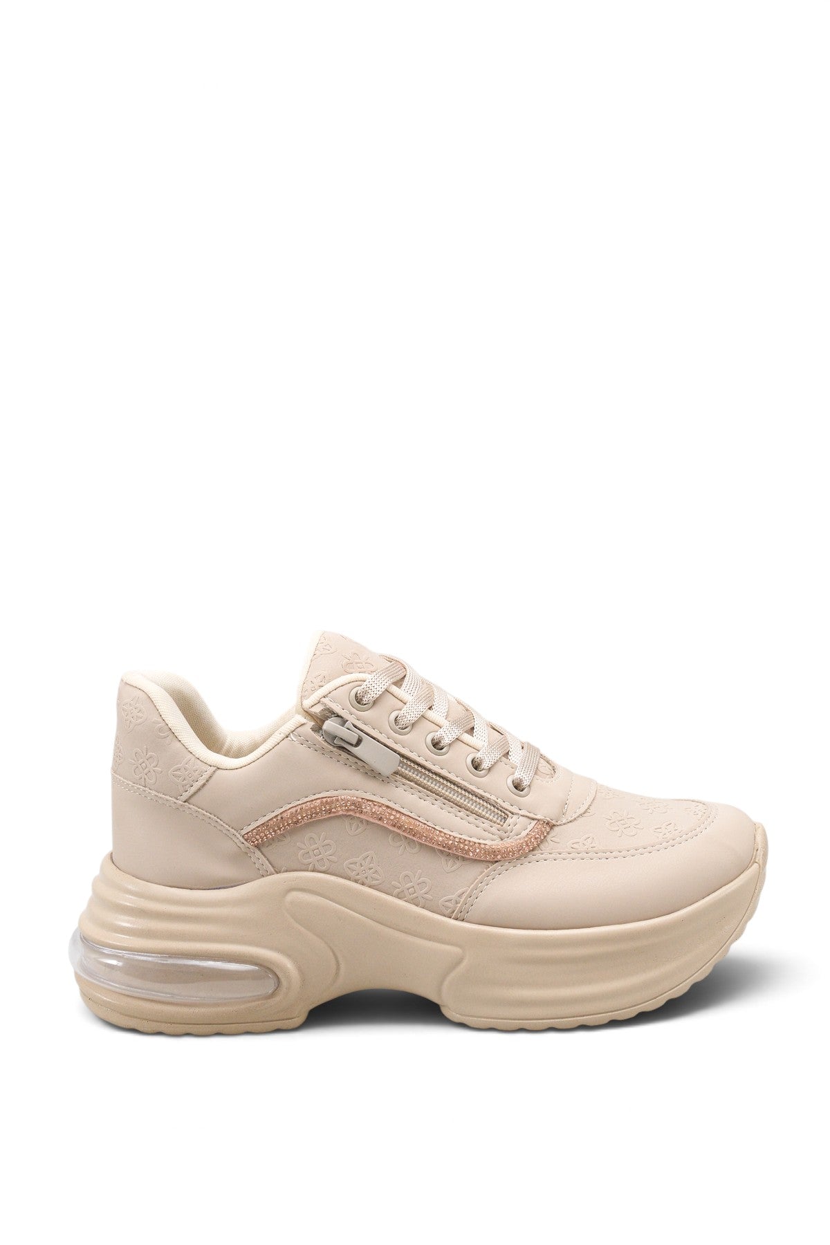Riccon Vela Pia Kadın Sneaker 00121511 Bej Cilt