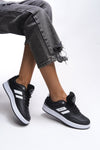 Riccon Zraudan Unisex Snekaer 001234 Siyah Beyaz - Riccon