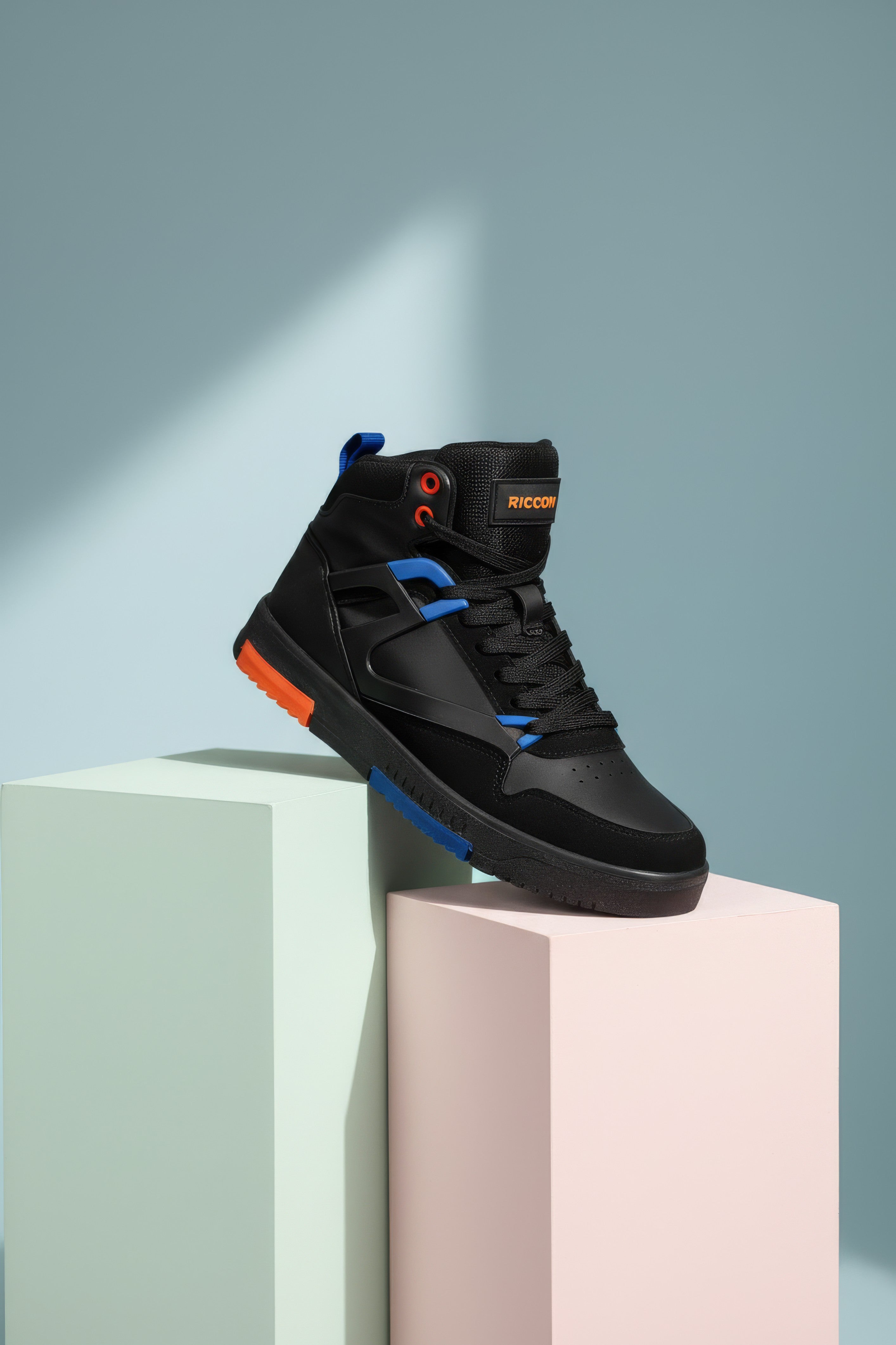 Riccon Erkek Comfort Sneaker Bot 001263 Siyah Saks